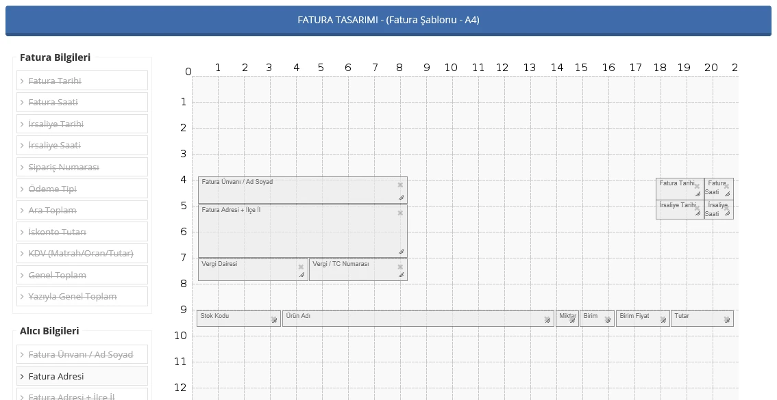 Fatura Yazdırma Modülü Görsel 2