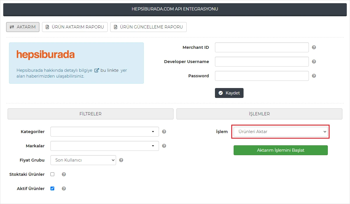 Hepsiburada Api Entegrasyonu Görsel 6