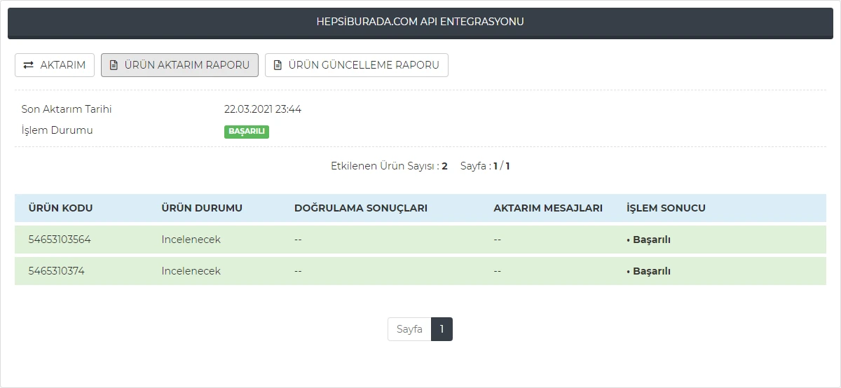 Hepsiburada Api Entegrasyonu Görsel 7