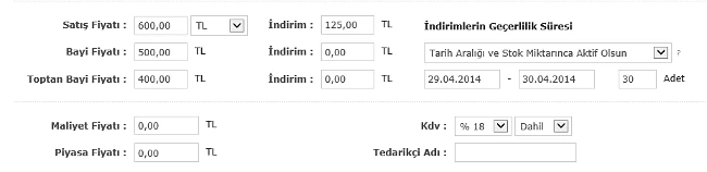 Stok Miktarı ve Tarih Aralığı Görsel 1