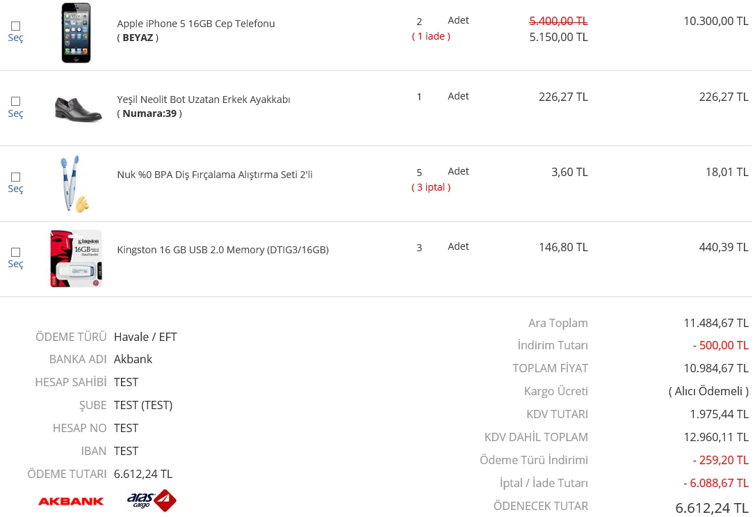 Sipariş İptal ve İade Görsel 1