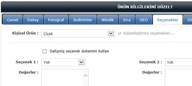 Ürün Kişiselleştirme Modülü Görsel 2