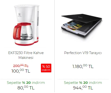 Ürünlere Sepette İndirim Görsel 2