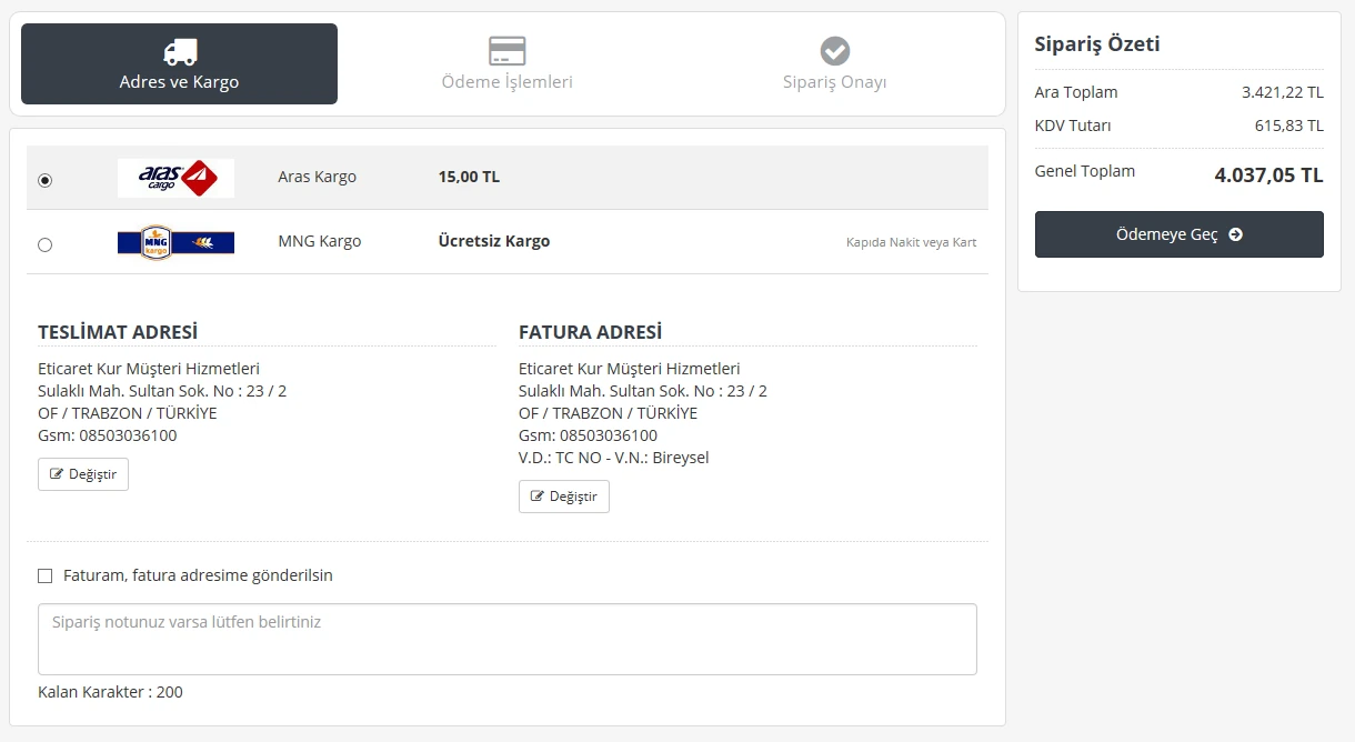 Sipariş Sayfası Görsel 1