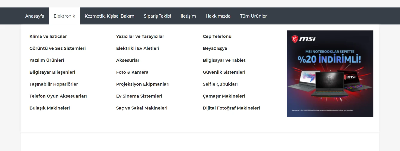 Modern ve Özelleştirilebilir Üst Menü Görsel 5